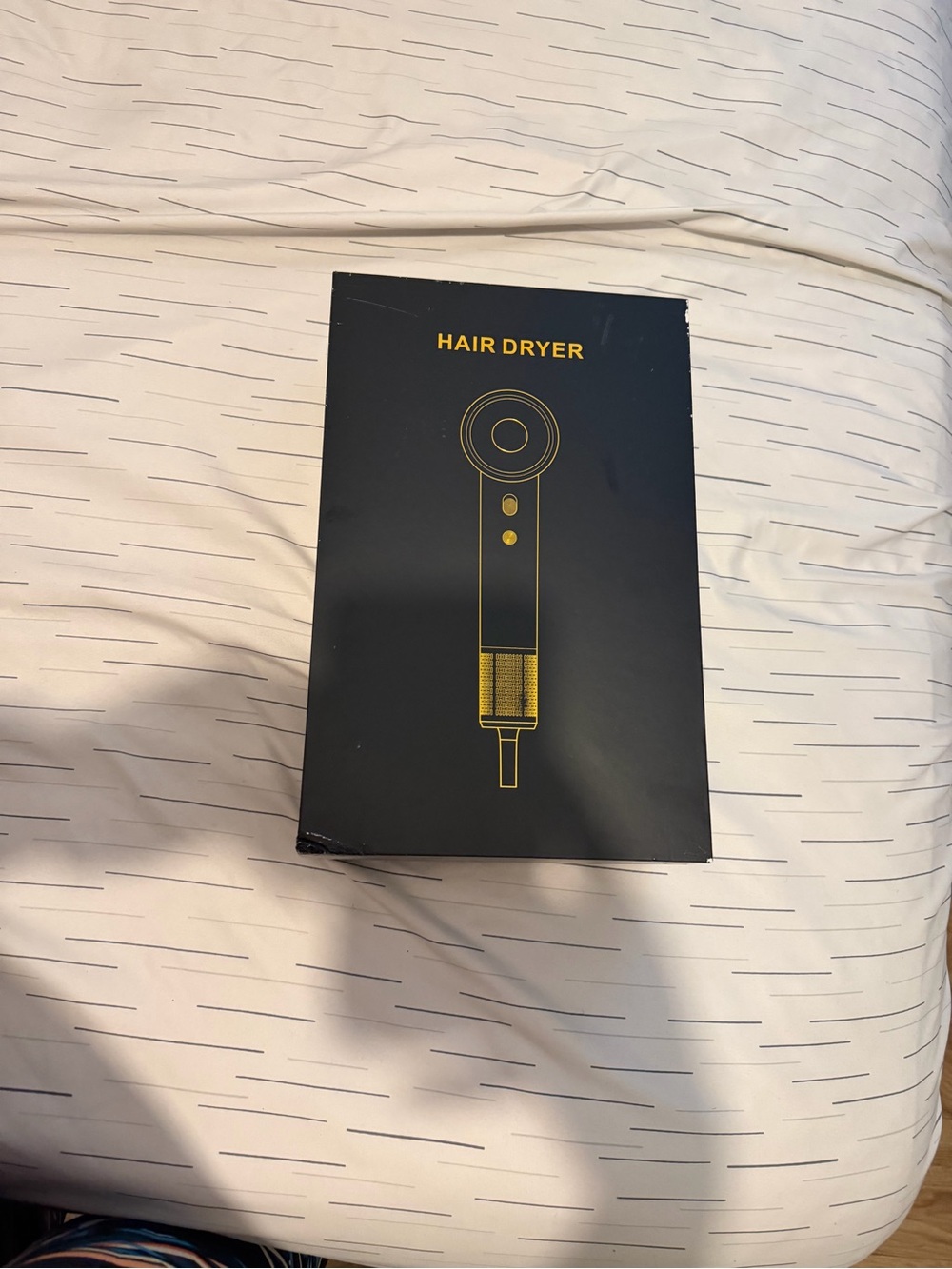 Hair Dryer - Black and Gold Professional Styling Tool